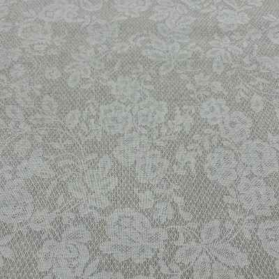 Tessuto da arredamento in puro cotone stile shabby floreale colore ecr&ugrave; 5