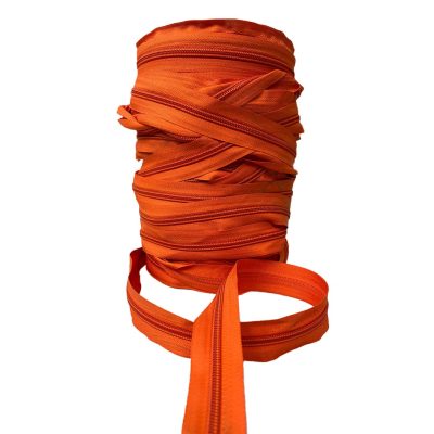 Cerniera lampo multiuso da 5 mm di plastica arancione vivo 1