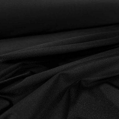 Tessuto elasticizzato effetto maglina nero 2