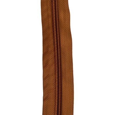 Cerniera lampo multiuso da 5 mm di plastica colore caramello 1