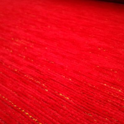 Misto cotone cinigliato - rosso e oro Alt.150cm