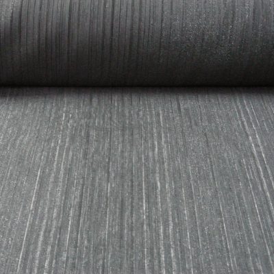 Velo per tendaggi motivo a righe brillanti- nero Alt.300 cm