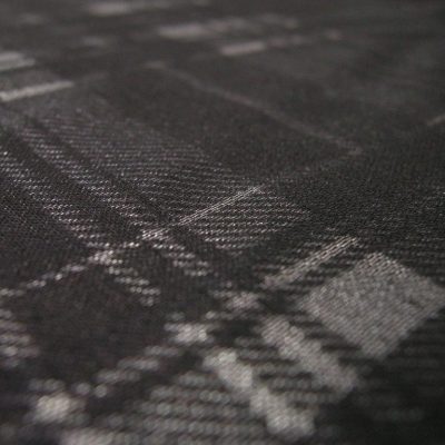 Tessuto classico motivo a quadri e righe - grigio Alt.150 cm