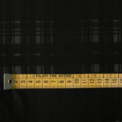 Tessuto classico motivo a quadri e righe - grigio Alt.150 cm