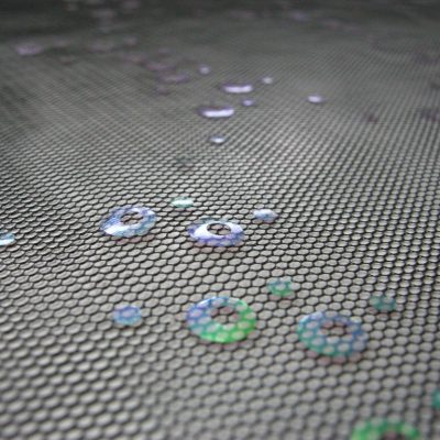 Tulle con paillettes colori sfumati - nero Alt.150cm