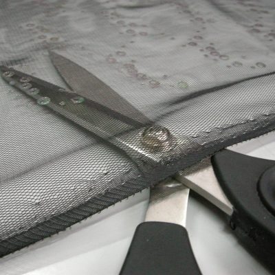 Tulle con paillettes colori sfumati - nero Alt.150cm