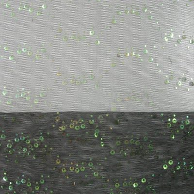 Tulle con paillettes colori sfumati - nero Alt.150cm