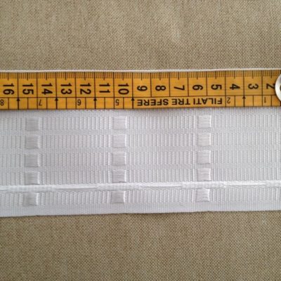 Nastro arricciatenda classico effetto mosso - bianco2