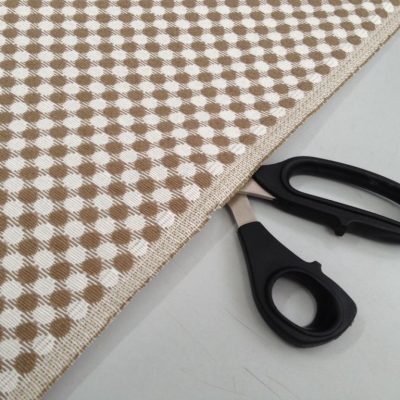 Misto cotone motivo a pois - tortora e bianco H280