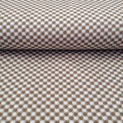 Misto cotone motivo a pois - tortora e bianco H280