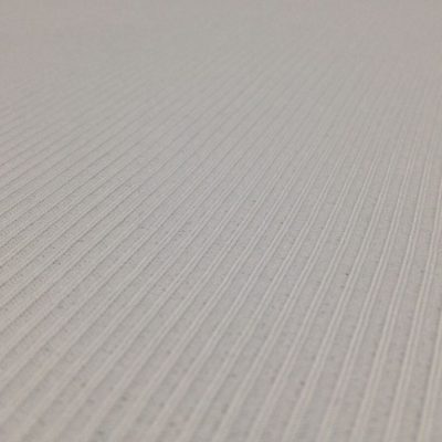 Maglina elasticizzata rigata su tinta - bianca Alt.150cm