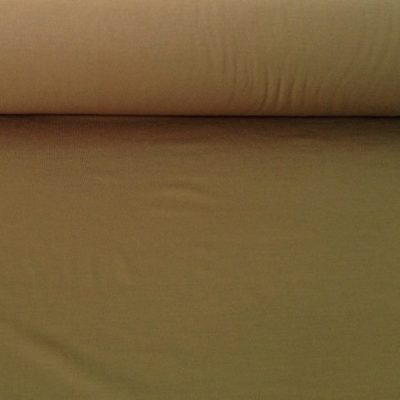 Tessuto in maglina misto cotone leggero - marrone/verde militare2