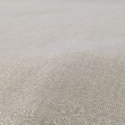 Misto lino con filamenti oro - panna Alt.330 cm