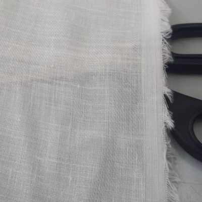 Lino morbido - bianco naturale Alt.330 cm