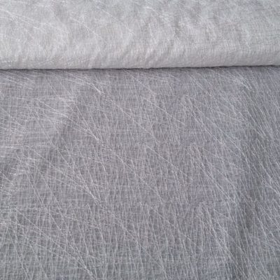 Tendaggio in organza a fili intrecciati - bianco Alt.315 cm