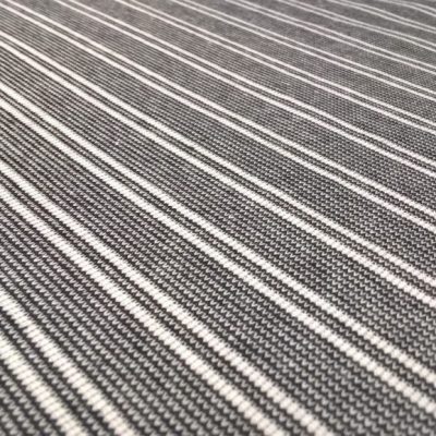 Maglina in cotone motivo a righe bianche - grigio Alt.145 cm