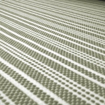 Maglina in cotone motivo a righe bianche - verde Alt.180 cm