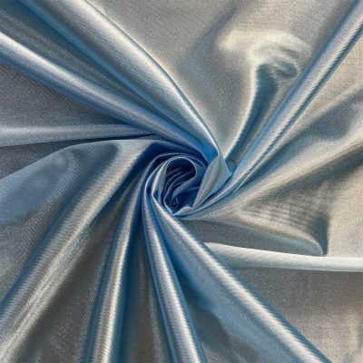 Tessuto elasticizzato effetto maglina celeste 1