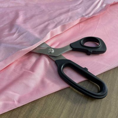 Tessuto elasticizzato effetto rosa pastello 1