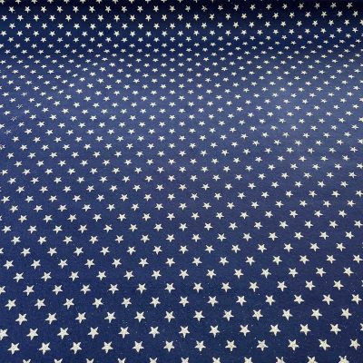 Pannolenci blu natale con stelline argento glitterate 2