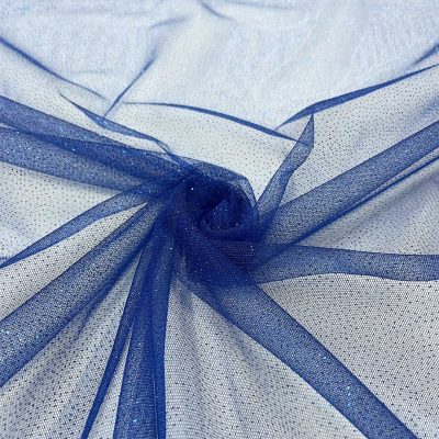 Tulle glitterato blu 5