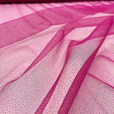 Tulle glitterato magenta 2