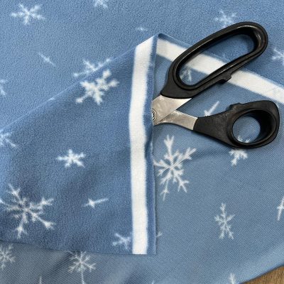 Micropile azzurro fantasia fiocchi di neve 4