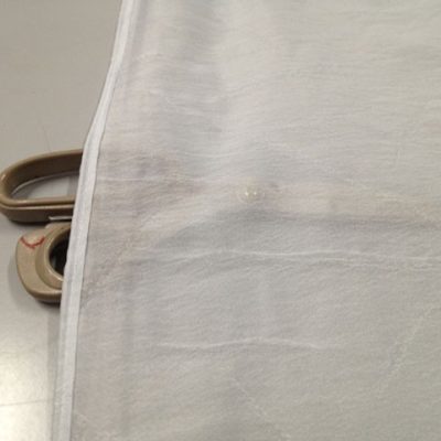 Tessuto epr tende ad effetto stropicciato - celeste artico