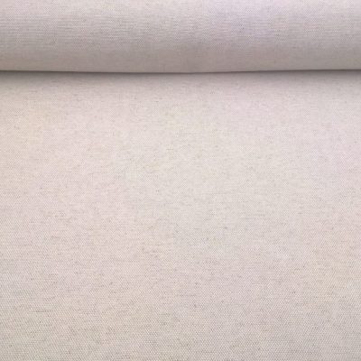 Tessuto in lino e misto cotone stile shabby - panna