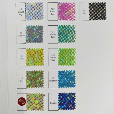 Lycra glitterata iridescente 14 varianti colore 2