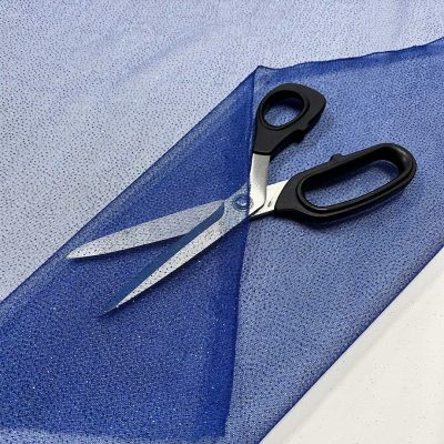 Tulle glitterato blu 4