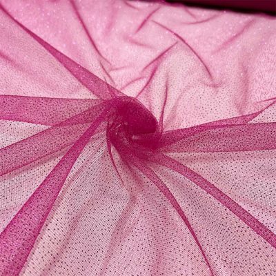 Tulle glitterato magenta 1
