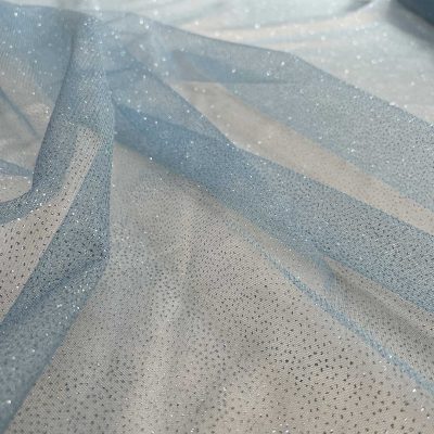 Tule glitterato azzurro 2