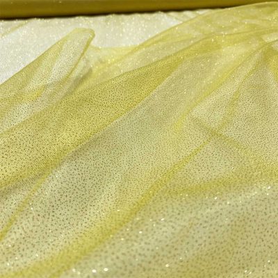 Tule glitterato giallo 1