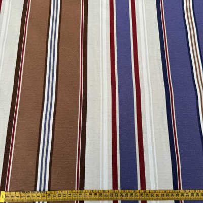 Tessuto fantasia a righe multicolore 2
