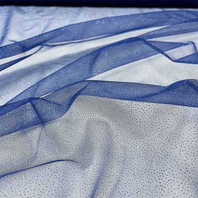 Tulle glitterato blu 3