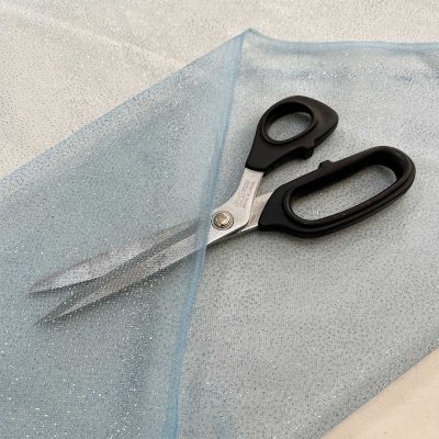 Tule glitterato azzurro 1