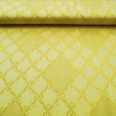 Tessuto arredo Natale con motivi rombi dorati