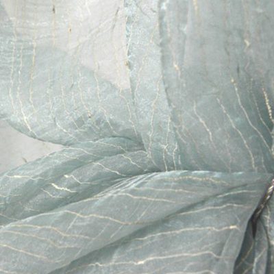 Organza con filamenti brillanti - verde acqua Alt.290 cm
