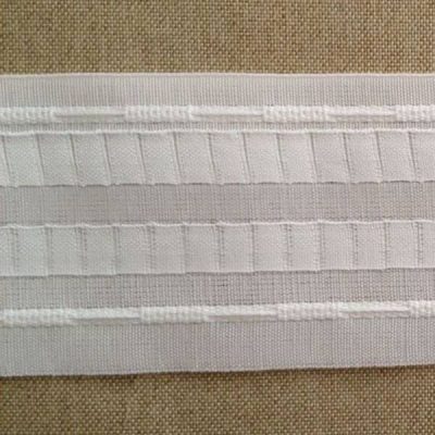 Nastro arricciatenda a tasche continue - bianco