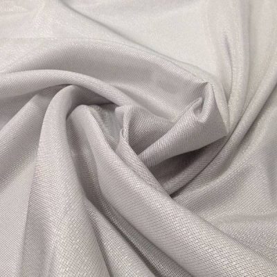 Tessuto tendaggi argentato brillante - grigio