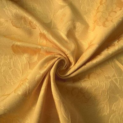 Tessuto per arredo e tovagliato motivo frutta - oro