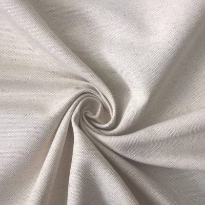 Tessuto in lino e misto cotone stile shabby - panna 2