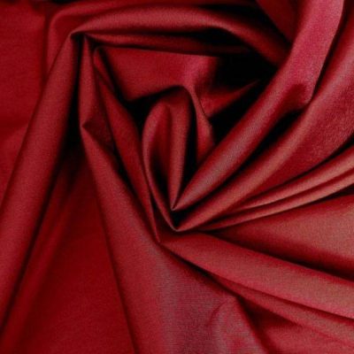 Tessuto abiti in misto cotone cangiante - rosso