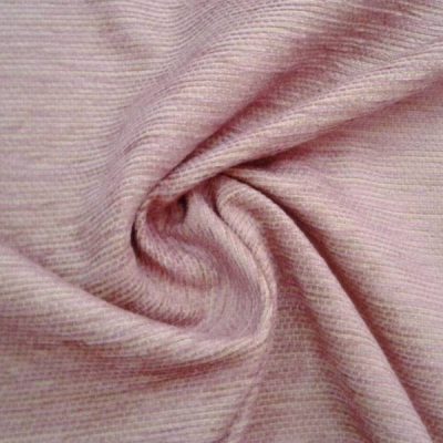 Tessuto per rivestimento in misto cotone cinigliato - rosa e beige