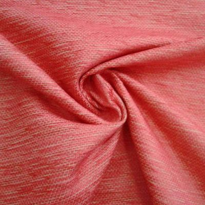 Tessuto per rivestimento in misto cotone cinigliato - rosa