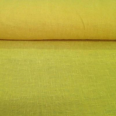 Tessuto per tendaggio boucl&egrave; - giallo canarino
