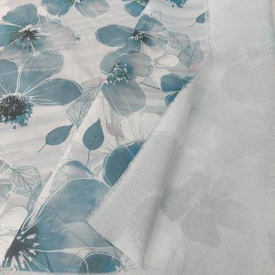 Tessuto tovagliato Bottaro a fiori effetto disegno 4