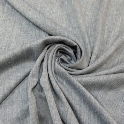 Tessuto per tende melange grigio azzurro 1