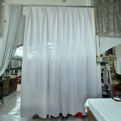 Tessuto per tende bianco ottico